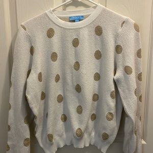 NEXT TO NEW Gold Poc A Dot Sweater